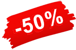 50 % Rabatt